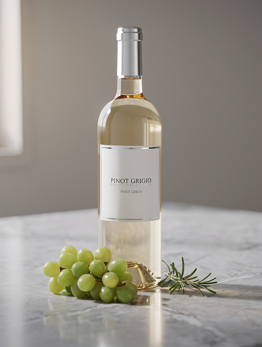 Bottle of Pinot Grigio wine
